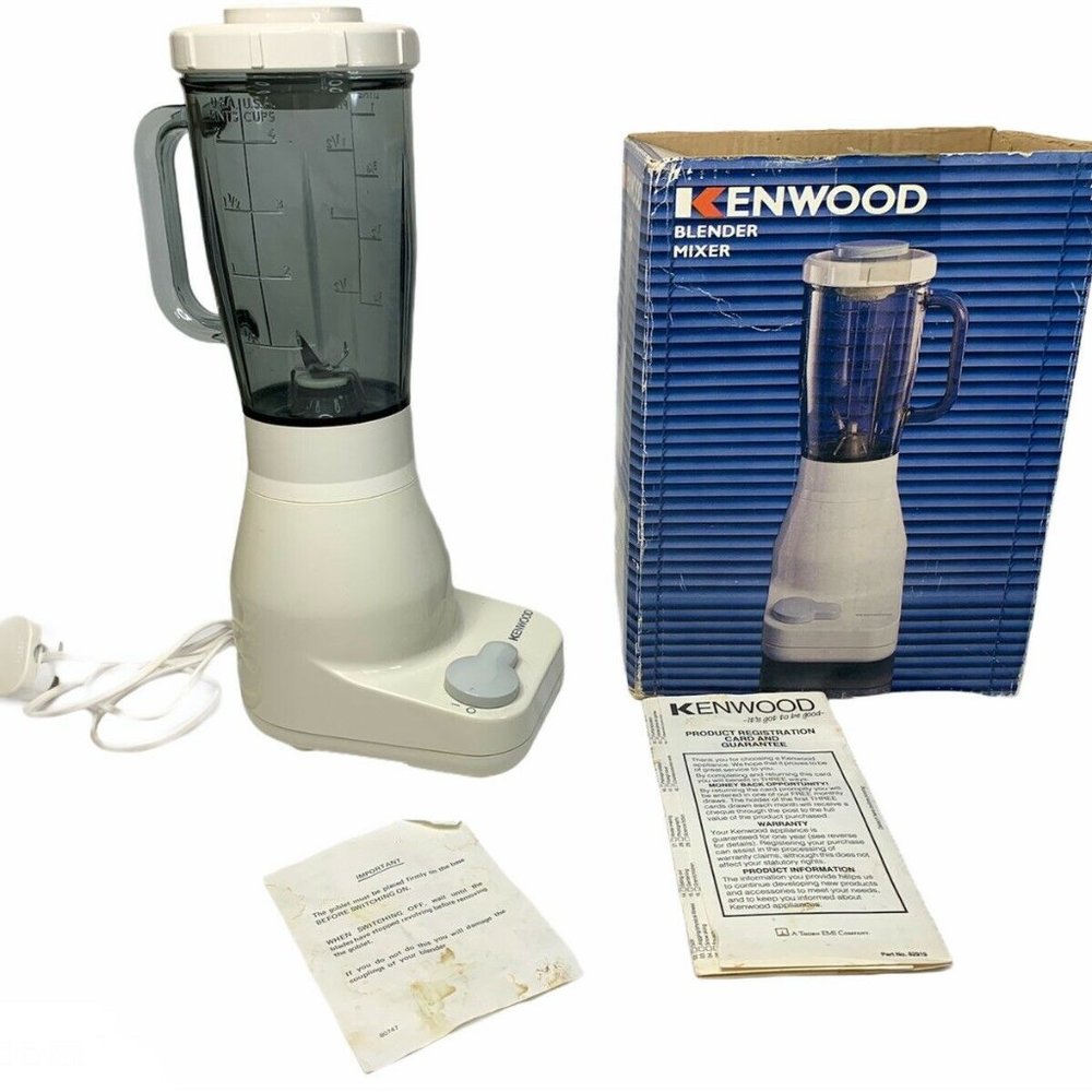 Vtg Kenwood Chef Mixer Glass Liquidiser Blender